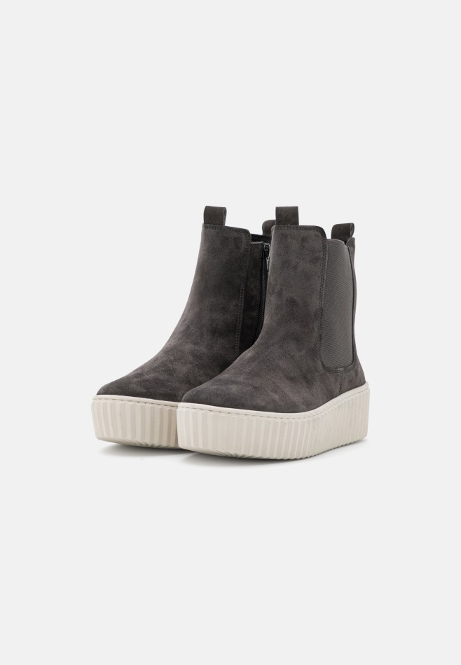 Gabour | Bottines Exclusives à Plateforme Poivre/crème